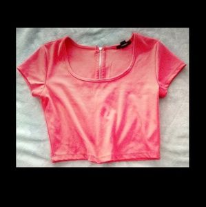 Forever 21 Short Sleeve Crop Top
